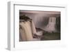 Beautiful Landscape of Waterfall on Long Exposure at Night, Iguazu Falls, Foz Do Iguacu, Parana Sta-Vitor Marigo-Framed Photographic Print