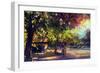 Beautiful Landscape Painting,Illustration-Tithi Luadthong-Framed Art Print