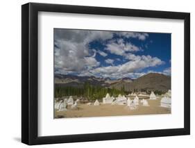 Beautiful Landscape with a Lot of Stupas near Shey-Guido Cozzi-Framed Photographic Print