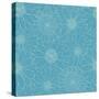 Beautiful Line Blue Flowers-nad_o-Stretched Canvas