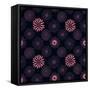 Beautiful Line Dark Flowers-nad_o-Framed Stretched Canvas