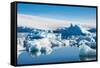 Beautiful little icebergs, Hope Bay, Antarctica, Polar Regions-Michael Runkel-Framed Stretched Canvas