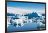 Beautiful little icebergs, Hope Bay, Antarctica, Polar Regions-Michael Runkel-Framed Photographic Print