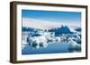 Beautiful little icebergs, Hope Bay, Antarctica, Polar Regions-Michael Runkel-Framed Photographic Print