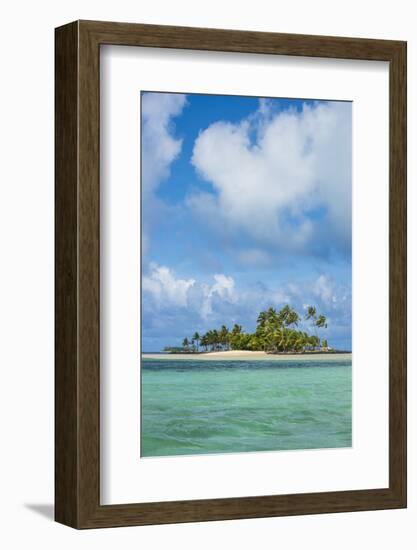 Beautiful little islet in the lagoon of Wallis, Wallis and Futuna, Pacific-Michael Runkel-Framed Photographic Print