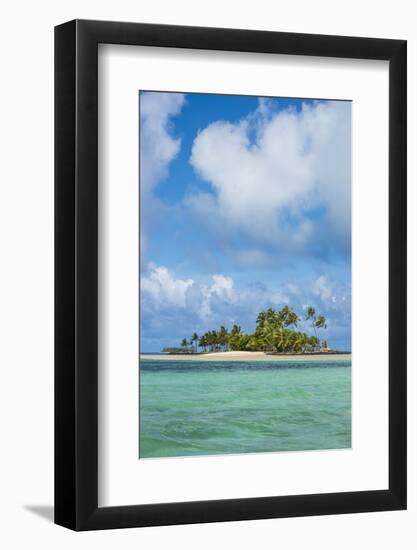 Beautiful little islet in the lagoon of Wallis, Wallis and Futuna, Pacific-Michael Runkel-Framed Photographic Print