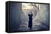 Beautiful Lonely Girl in Long Dress-Gladkov-Framed Stretched Canvas