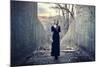 Beautiful Lonely Girl in Long Dress-Gladkov-Mounted Photographic Print