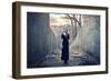 Beautiful Lonely Girl in Long Dress-Gladkov-Framed Photographic Print