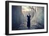 Beautiful Lonely Girl in Long Dress-Gladkov-Framed Photographic Print