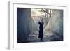 Beautiful Lonely Girl in Long Dress-Gladkov-Framed Photographic Print