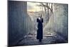 Beautiful Lonely Girl in Long Dress-Gladkov-Mounted Photographic Print