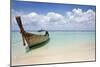 Beautiful Longtail Boat on the Sand Seashore-Alexander Yakovlev-Mounted Photographic Print