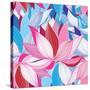 Beautiful Lotus Flower Pattern-Tatiana Korchemkina-Stretched Canvas