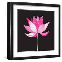 Beautiful Lotus Flower-Tatiana Korchemkina-Framed Art Print