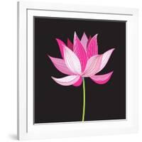 Beautiful Lotus Flower-Tatiana Korchemkina-Framed Art Print