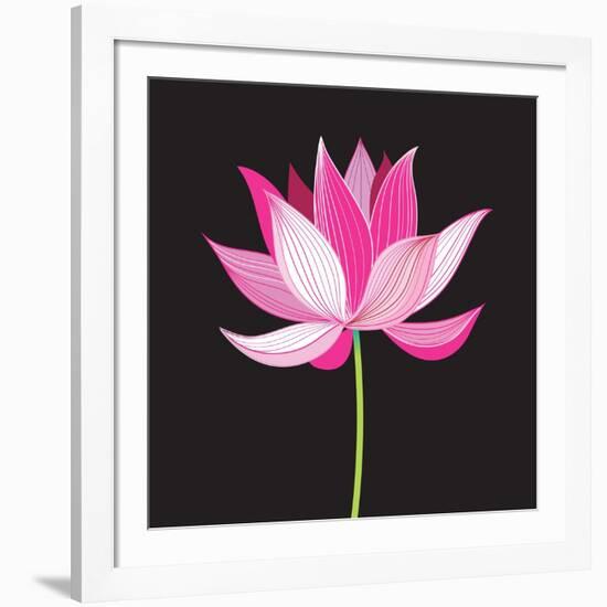 Beautiful Lotus Flower-Tatiana Korchemkina-Framed Art Print