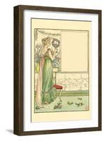 Beautiful May, Sweetness in Speech Proposed Health to their Host-Walter Crane-Framed Art Print