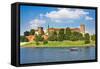 Beautiful Medieval Wawel Castle, Cracow, Poland-mffoto-Framed Stretched Canvas