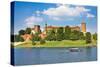 Beautiful Medieval Wawel Castle, Cracow, Poland-mffoto-Stretched Canvas