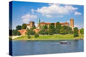 Beautiful Medieval Wawel Castle, Cracow, Poland-mffoto-Stretched Canvas