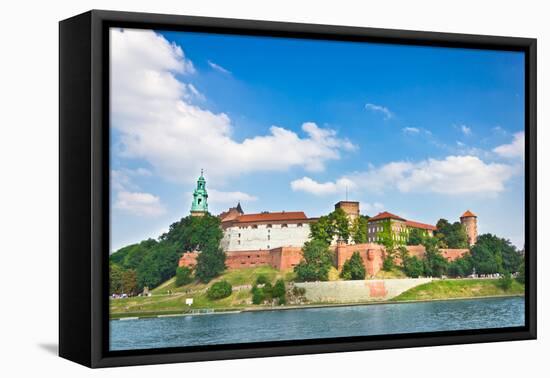 Beautiful Medieval Wawel Castle, Cracow, Poland-mffoto-Framed Stretched Canvas