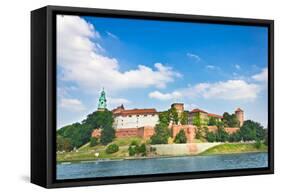 Beautiful Medieval Wawel Castle, Cracow, Poland-mffoto-Framed Stretched Canvas