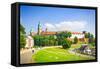 Beautiful Medieval Wawel Castle, Cracow, Poland-mffoto-Framed Stretched Canvas