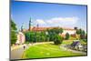 Beautiful Medieval Wawel Castle, Cracow, Poland-mffoto-Mounted Photographic Print