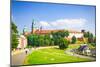 Beautiful Medieval Wawel Castle, Cracow, Poland-mffoto-Mounted Photographic Print