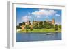 Beautiful Medieval Wawel Castle, Cracow, Poland-mffoto-Framed Photographic Print