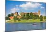 Beautiful Medieval Wawel Castle, Cracow, Poland-mffoto-Mounted Photographic Print