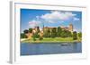 Beautiful Medieval Wawel Castle, Cracow, Poland-mffoto-Framed Photographic Print