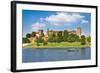 Beautiful Medieval Wawel Castle, Cracow, Poland-mffoto-Framed Photographic Print