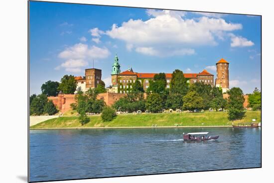 Beautiful Medieval Wawel Castle, Cracow, Poland-mffoto-Mounted Photographic Print