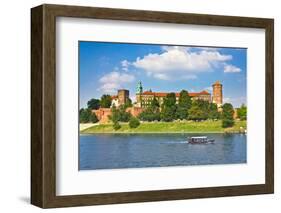 Beautiful Medieval Wawel Castle, Cracow, Poland-mffoto-Framed Photographic Print