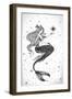 Beautiful Mermaid with Star in Her Hands Hand Drawn Illustration. Sea, Fantasy, Spirituality, Mytho-Anastasia Mazeina-Framed Art Print