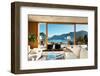 Beautiful Modern House in Cement, Interiors, View from the Living Room-zveiger-Framed Photographic Print