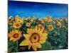 Beautiful Morning At Sunflower Fields-Markus Bleichner-Mounted Art Print