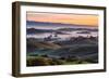 Beautiful Morning Hills and Fog Petaluma Sonoma California-Vincent James-Framed Photographic Print