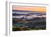 Beautiful Morning Hills and Fog Petaluma Sonoma California-Vincent James-Framed Photographic Print