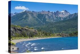 Beautiful Mountain Lake in the Los Alerces National Park-Michael Runkel-Stretched Canvas