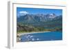 Beautiful Mountain Lake in the Los Alerces National Park-Michael Runkel-Framed Photographic Print