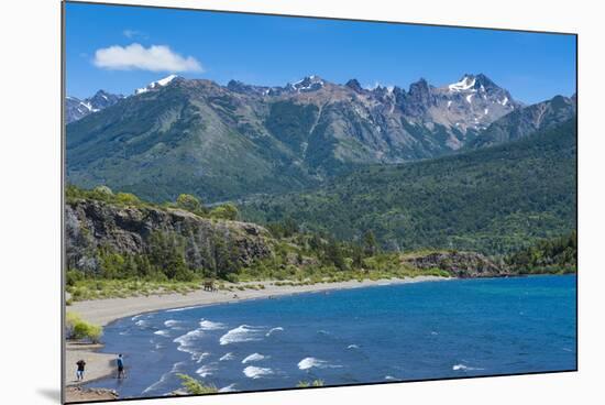 Beautiful Mountain Lake in the Los Alerces National Park-Michael Runkel-Mounted Photographic Print