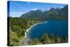 Beautiful Mountain Lake in the Los Alerces National Park-Michael Runkel-Stretched Canvas