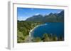 Beautiful Mountain Lake in the Los Alerces National Park-Michael Runkel-Framed Photographic Print