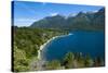 Beautiful Mountain Lake in the Los Alerces National Park-Michael Runkel-Stretched Canvas