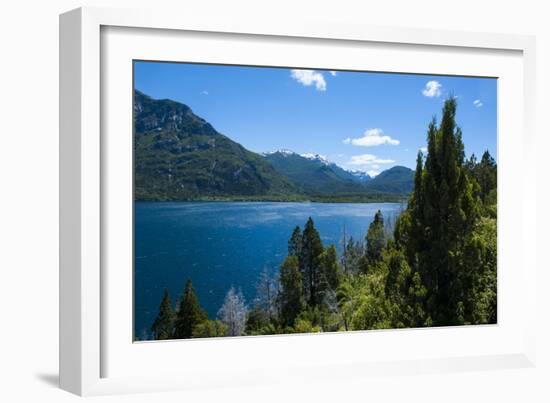 Beautiful Mountain Lake in the Los Alerces National Park-Michael Runkel-Framed Photographic Print