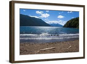 Beautiful Mountain Lake in the Los Alerces National Park-Michael Runkel-Framed Photographic Print