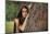 Beautiful Mysterious Woman in Forest-Lisa_A-Mounted Photographic Print